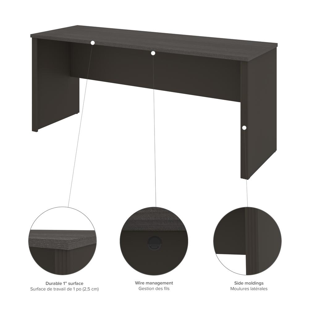 72W U-Shaped Executive Desk with Pedestal. Picture 7