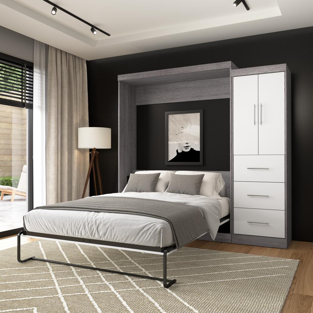 Nebula Queen Murphy Bed with Wardrobe (90W). Picture 5