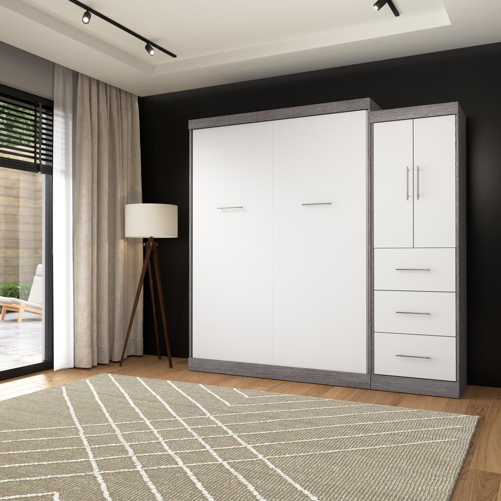 Nebula Queen Murphy Bed with Wardrobe (90W). Picture 6