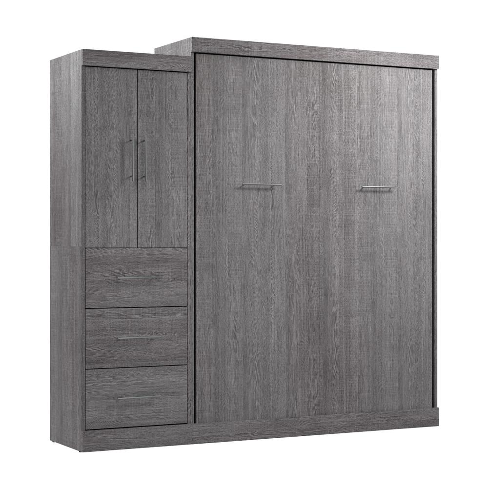 Nebula Queen Murphy Bed with Wardrobe (90W). Picture 1