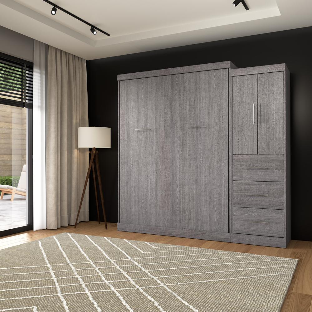 Nebula Queen Murphy Bed with Wardrobe (90W). Picture 18
