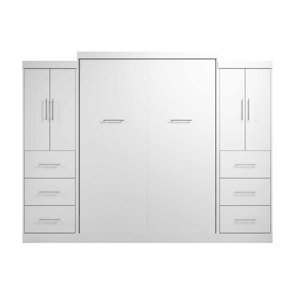 Nebula Queen Murphy Bed with 2 Wardrobes (115W). Picture 2