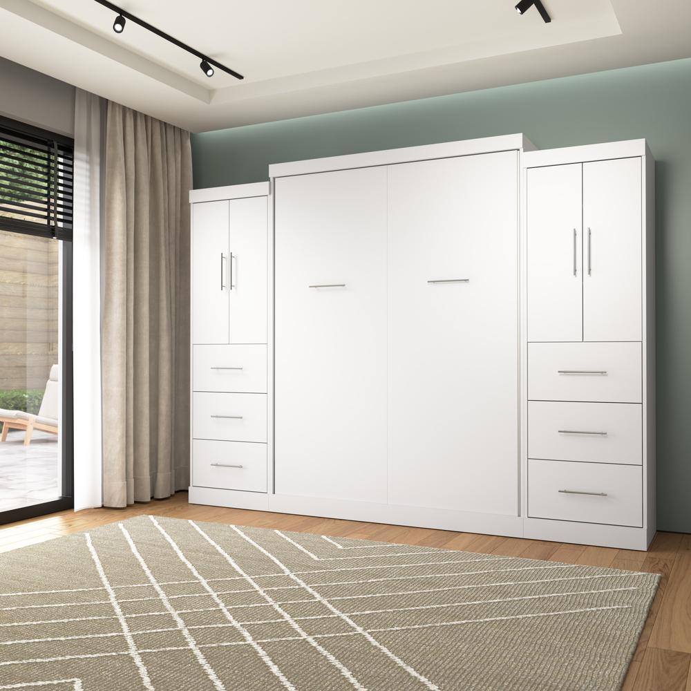 Nebula Queen Murphy Bed with 2 Wardrobes (115W). Picture 4