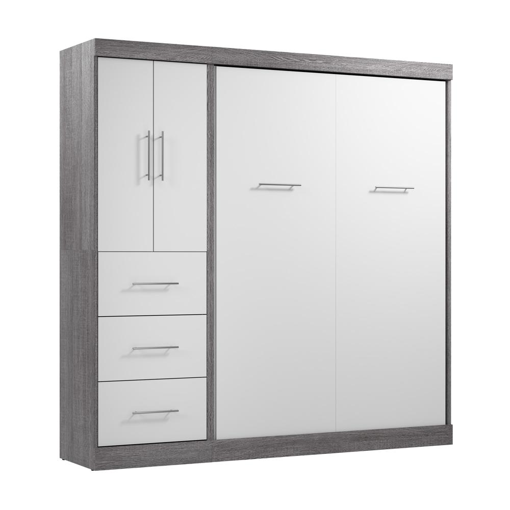 Nebula Full Murphy Bed with Wardrobe (84W). Picture 2
