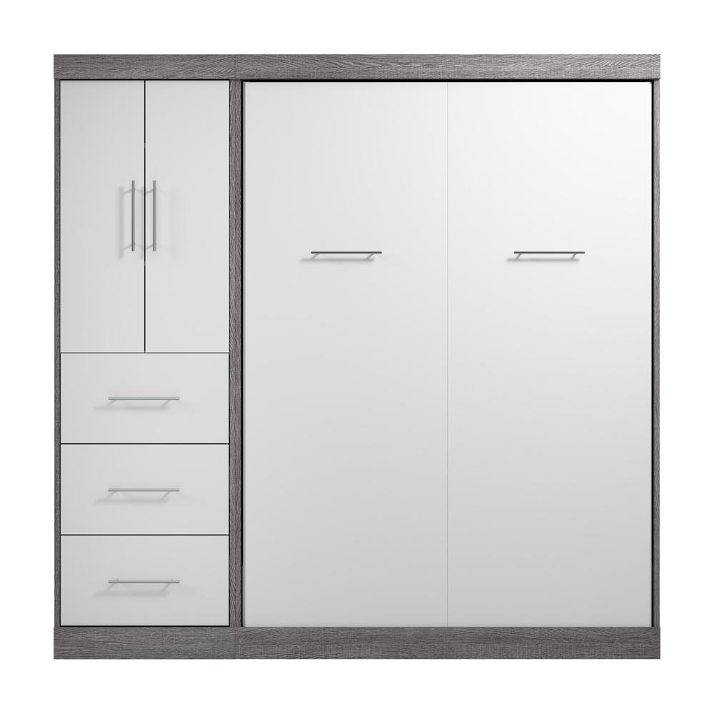 Nebula Full Murphy Bed with Wardrobe (84W). Picture 3