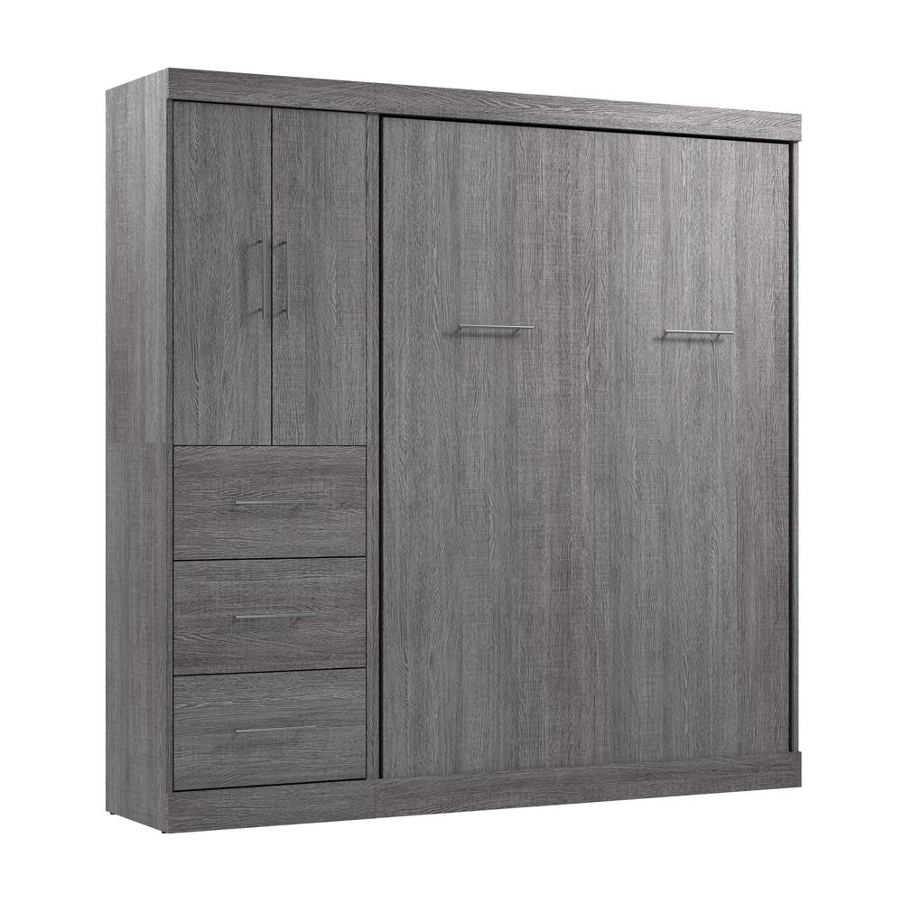 Nebula Full Murphy Bed with Wardrobe (84W). Picture 1