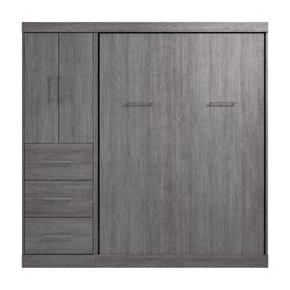 Nebula Full Murphy Bed with Wardrobe (84W). Picture 16