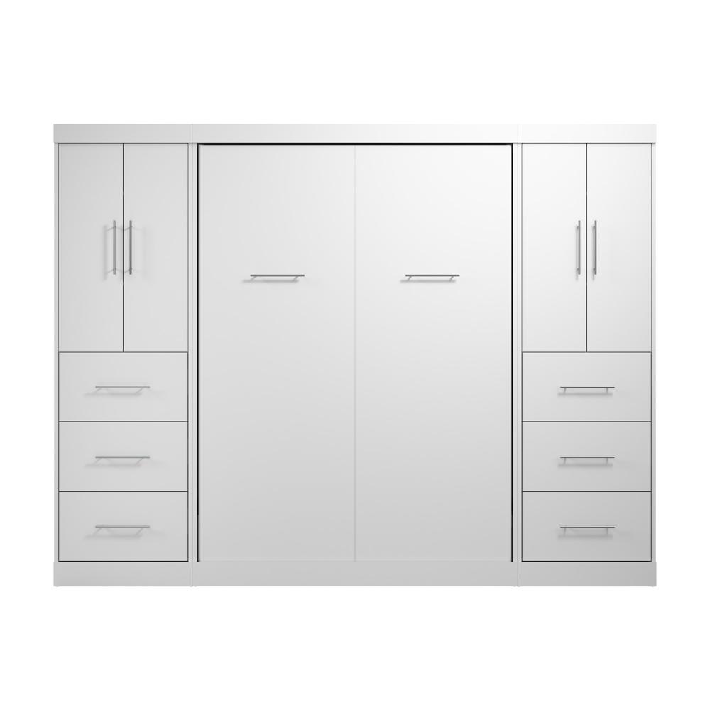 Nebula Full Murphy Bed with 2 Wardrobes (109W). Picture 5