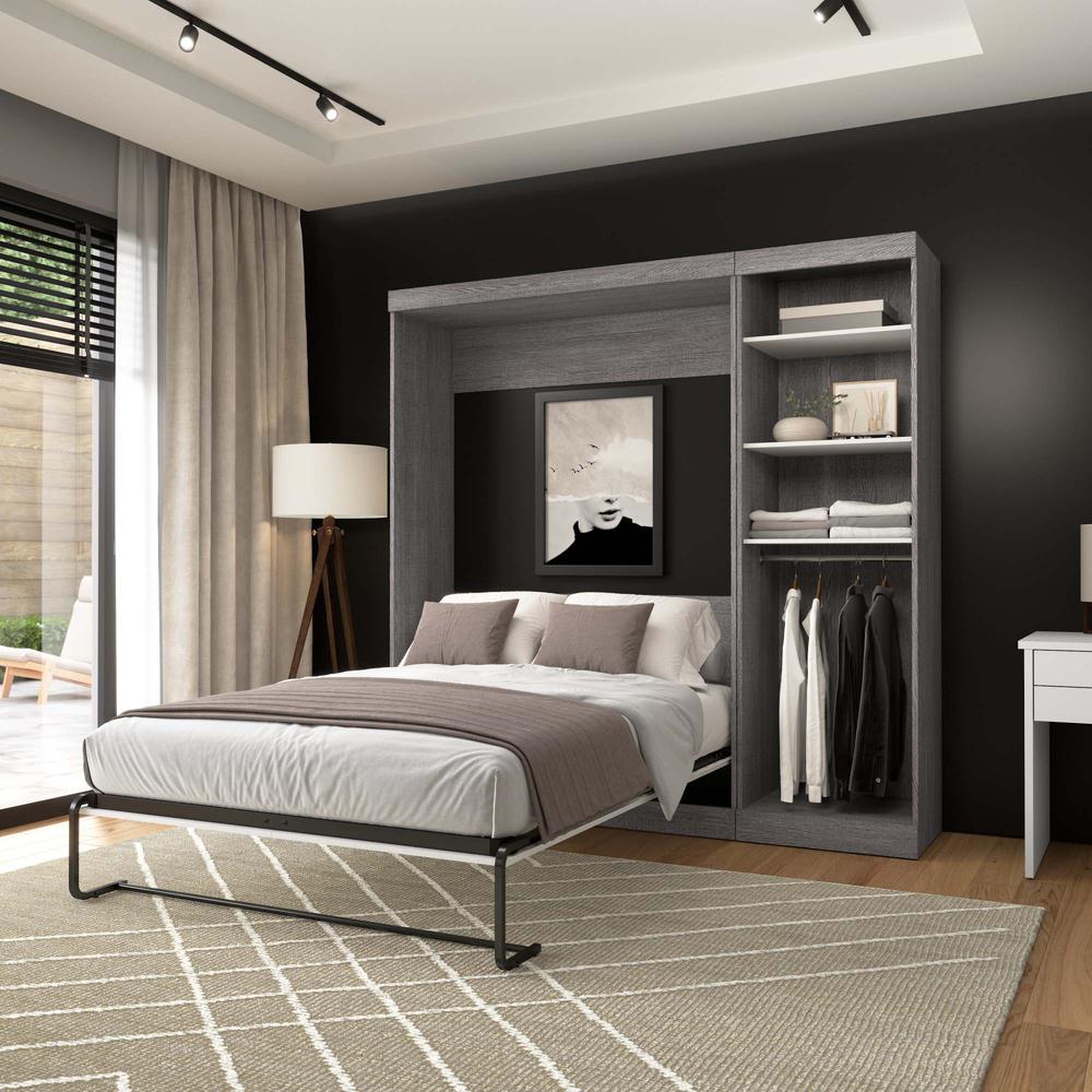 Nebula Full Murphy Bed with Closet Organizer (84W). Picture 11