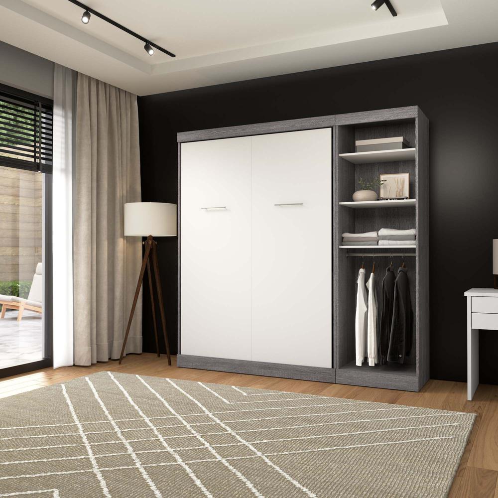 Nebula Full Murphy Bed with Closet Organizer (84W). Picture 12