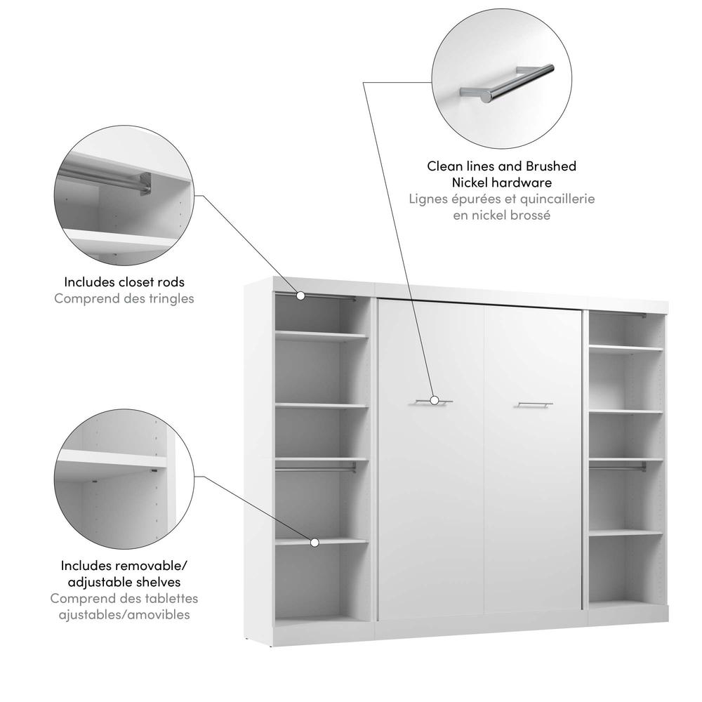 Nebula Full Murphy Bed and 2 Closet Organizers (109W). Picture 9