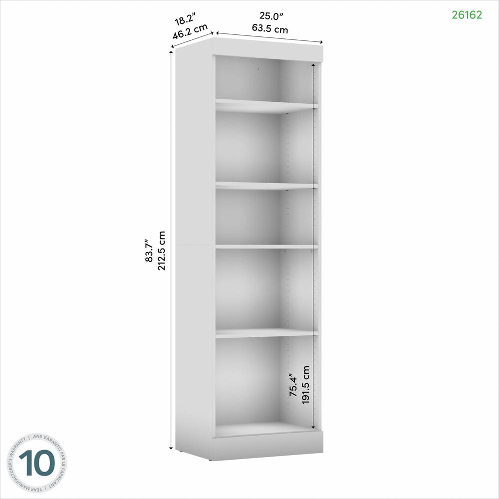 Contemporary Closet System, 25W x 19D, White. Picture 5