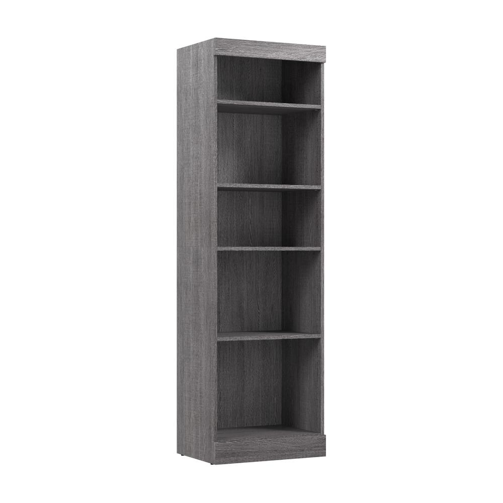 Bestar Pur 25W Closet Organizer in Bark Grey. Picture 1