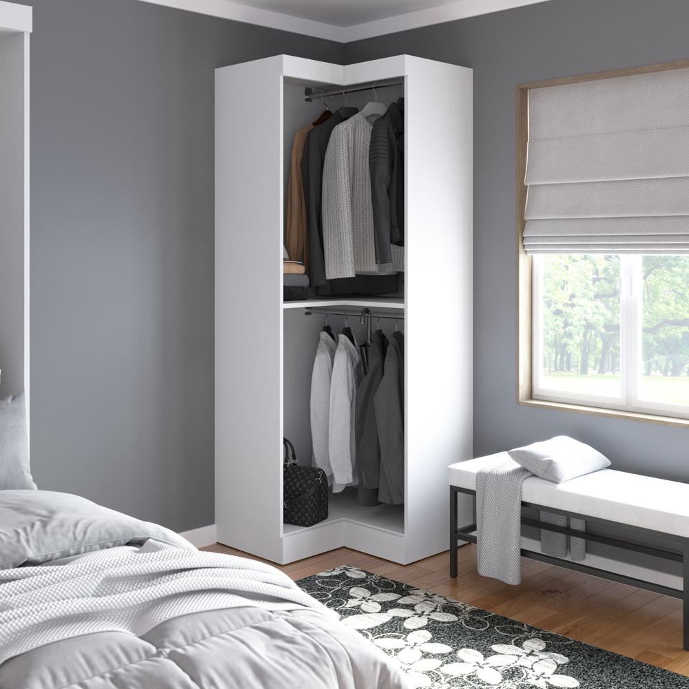 Contemporary Corner Closet System, 33W x 33D. Picture 2