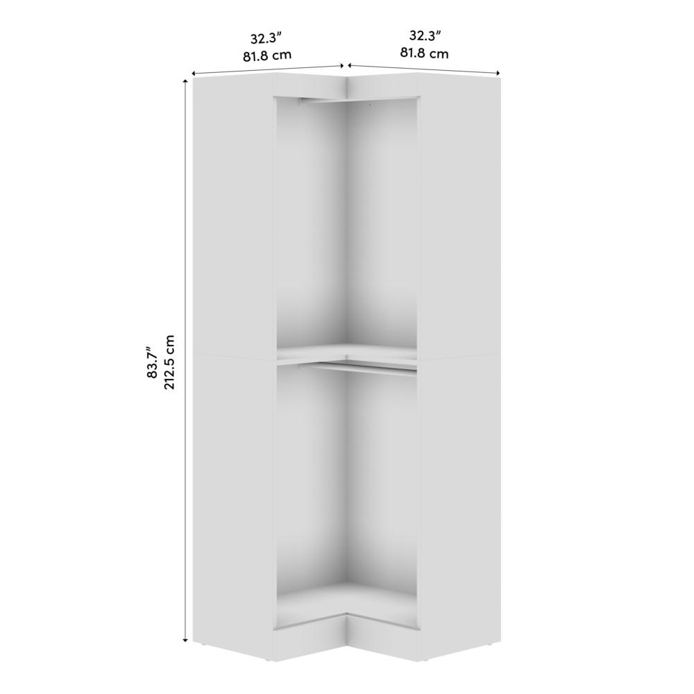 Contemporary Corner Closet System, 33W x 33D. Picture 4