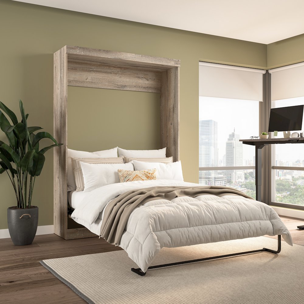 Murphy, 59-inch Space-Saving Wall Bed for Multipurpose Guest Room or Home Office. Picture 2