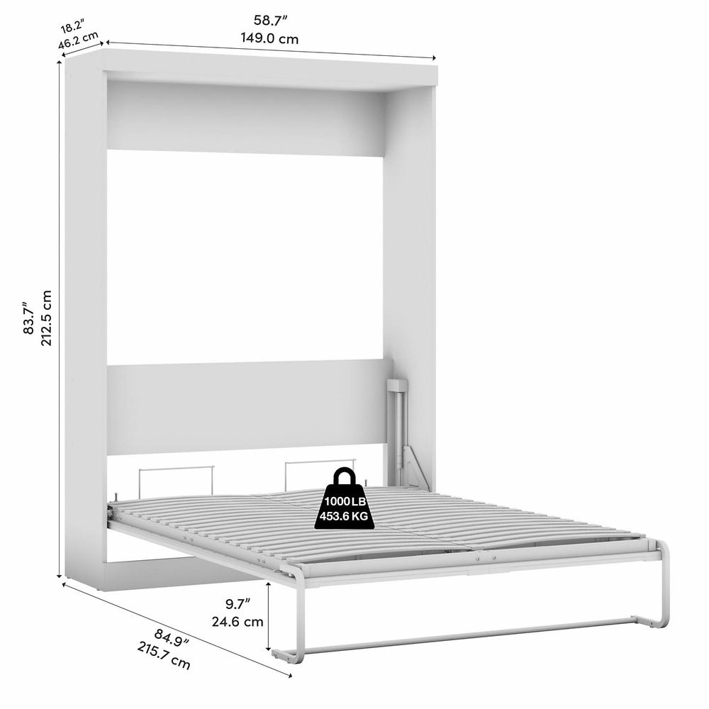 Murphy, 59-inch Space-Saving Wall Bed for Multipurpose Guest Room or Home Office. Picture 6