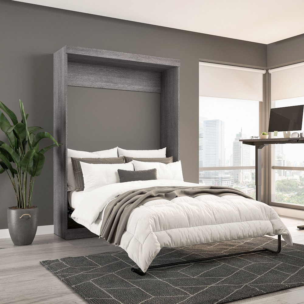 Murphy, 59-inch Space-Saving Wall Bed for Multipurpose Guest Room or Home Office. Picture 2