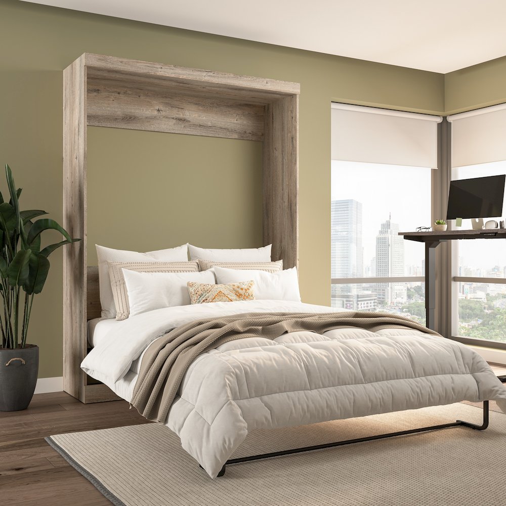 Queen Murphy, 65-inch Space-Saving Wall Bed for Guest Room or Home Office. Picture 2