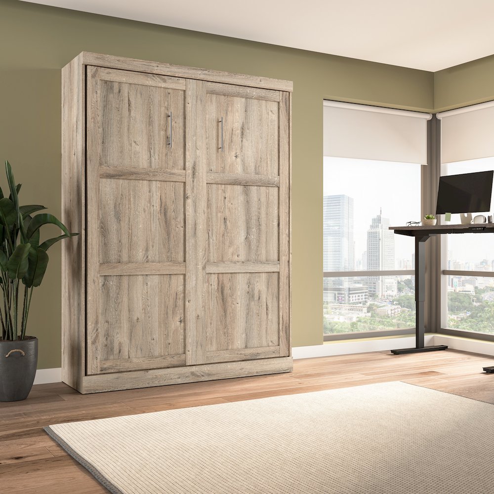 Queen Murphy, 65-inch Space-Saving Wall Bed for Guest Room or Home Office. Picture 3