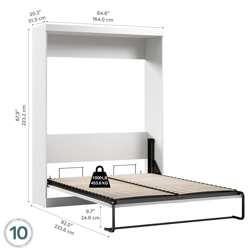 Queen Murphy Bed, 65-inch Space-Saving Wall Bed for Guest Room or Home Office. Picture 7