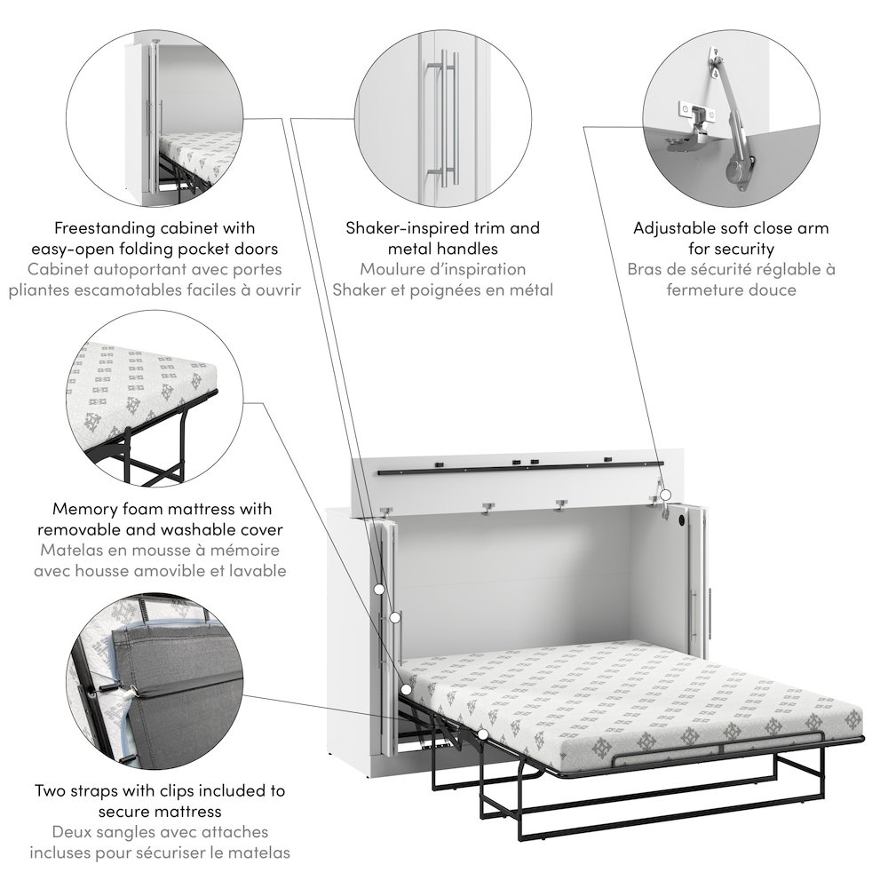 Pur 75W Queen Cabinet Bed with Mattress. Picture 8