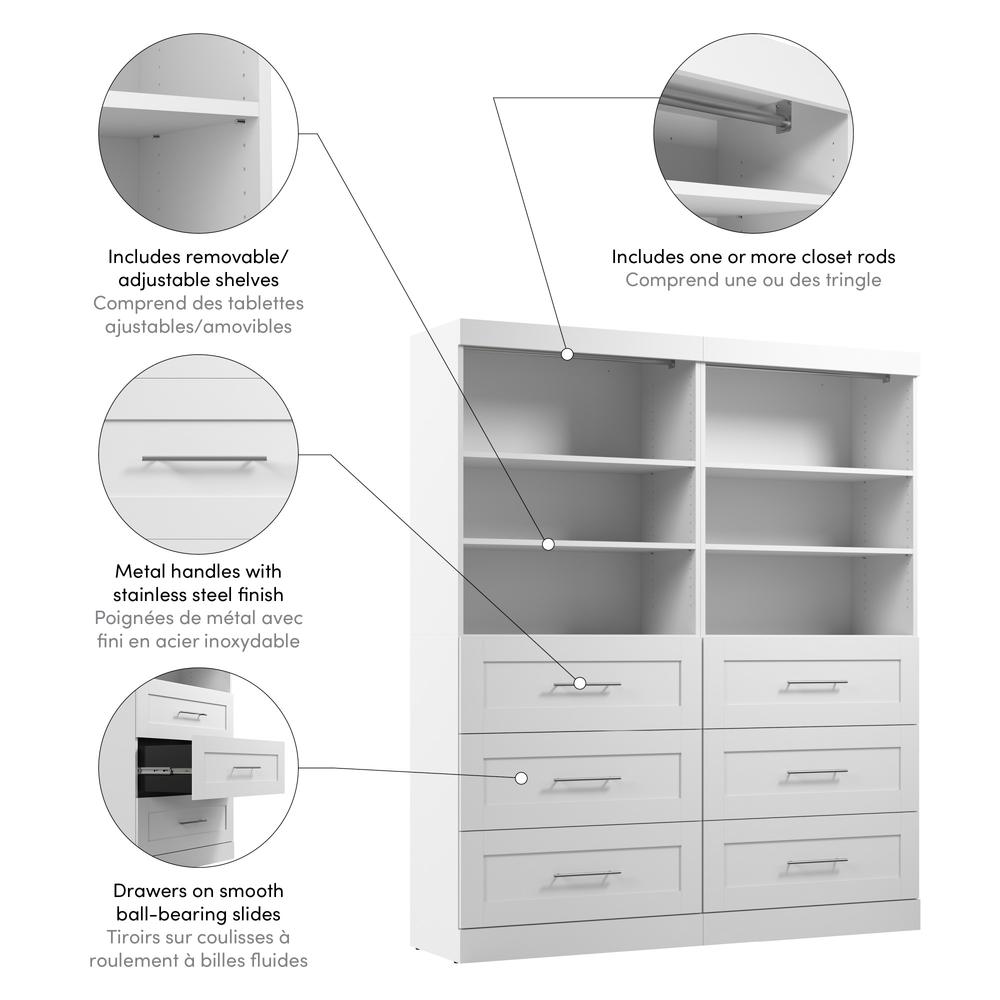 Pur 72W Closet Organizer with Drawers. Picture 4