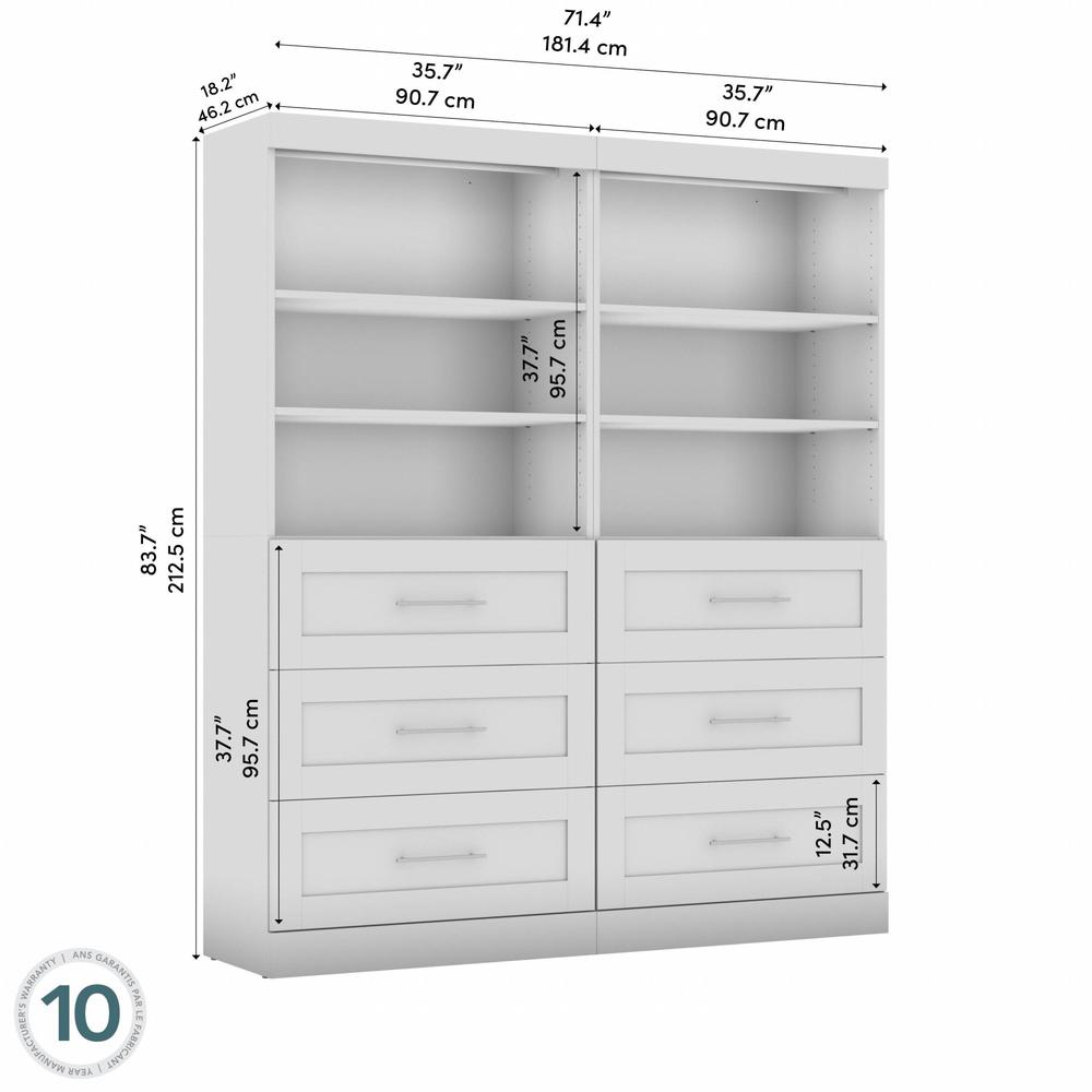 Pur 72W Closet Organizer with Drawers. Picture 5