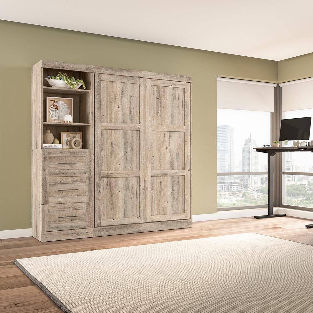 Murphy Unit with Drawers, 84-inch Space-Saving Wall Bed with Storage. Picture 7
