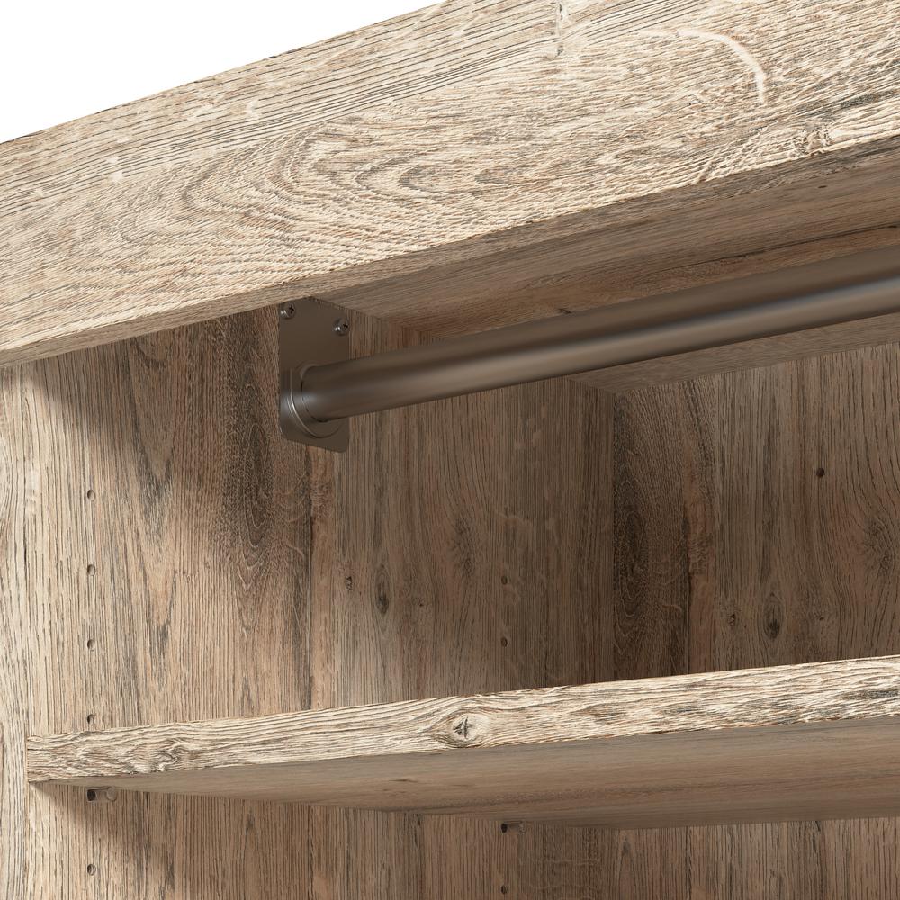 Bestar Pur 25W Closet Organizer with Drawers in rustic brown. Picture 7