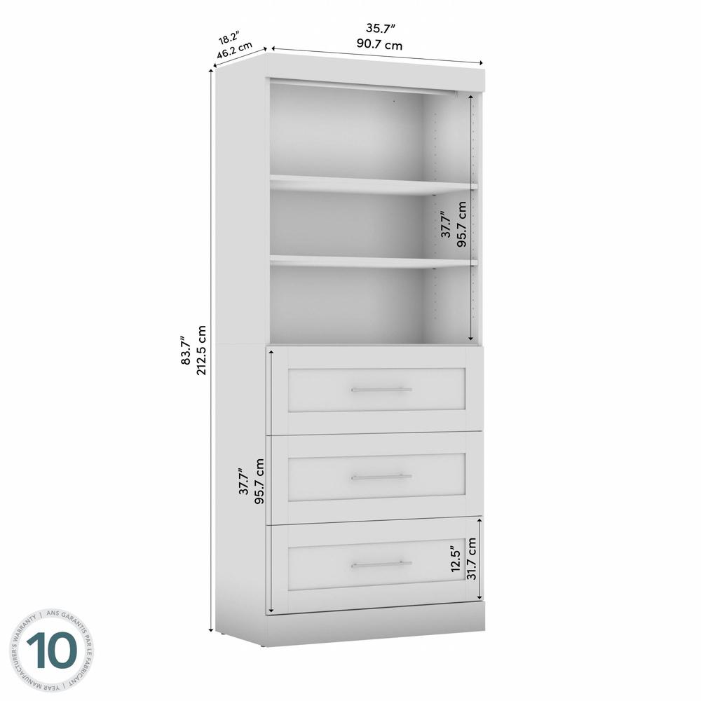Pur 36W Closet Organizer with Drawers. Picture 5