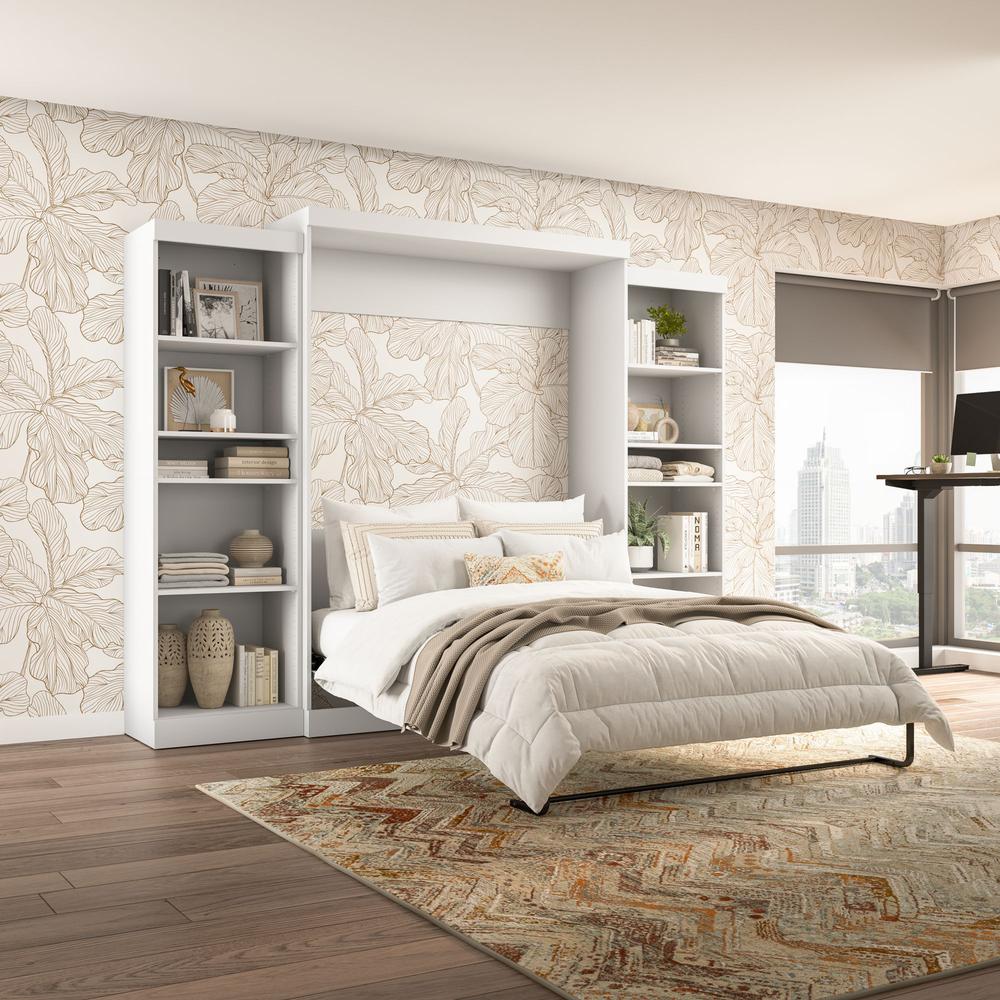 Queen Murphy Bed and 2 Shelving Units, 115-inch Space-Saving Wall Bed. Picture 2