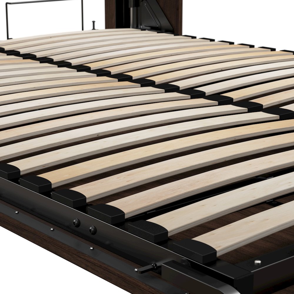 Pur Queen Murphy Bed and 2 Shelving Units with Drawers (115W). Picture 6