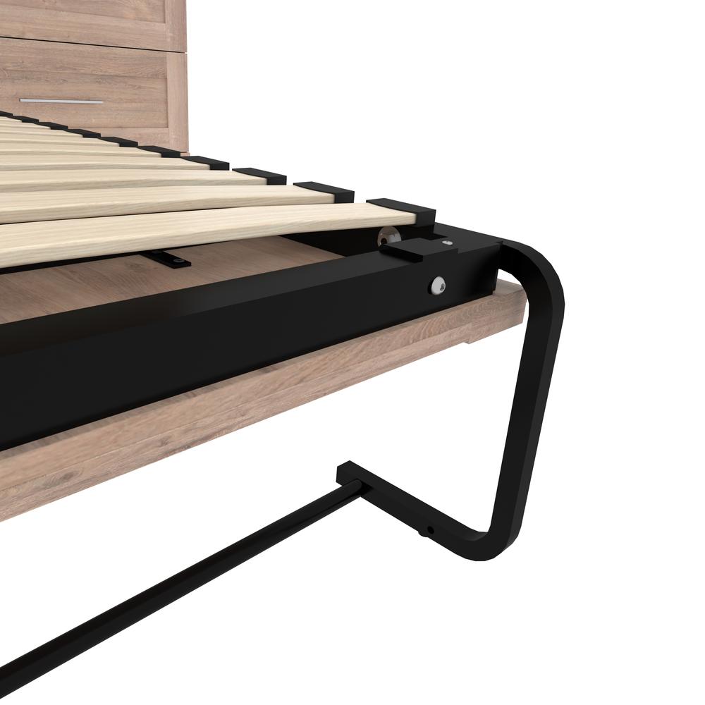 Queen Murphy 2 Shelving Units with Drawers, 136-inch Space-Saving Wall Bed. Picture 20