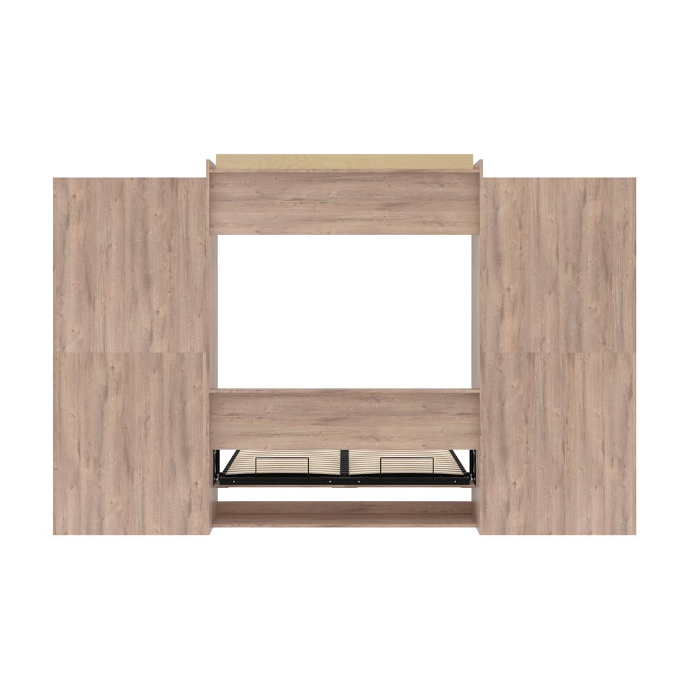 Queen Murphy 2 Shelving Units with Drawers, 136-inch Space-Saving Wall Bed. Picture 10