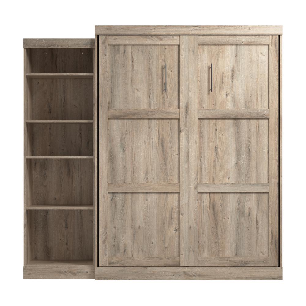Queen Murphy Shelving Unit, 90-inch Space-Saving Wall Bed for Multipurpose Room. Picture 7