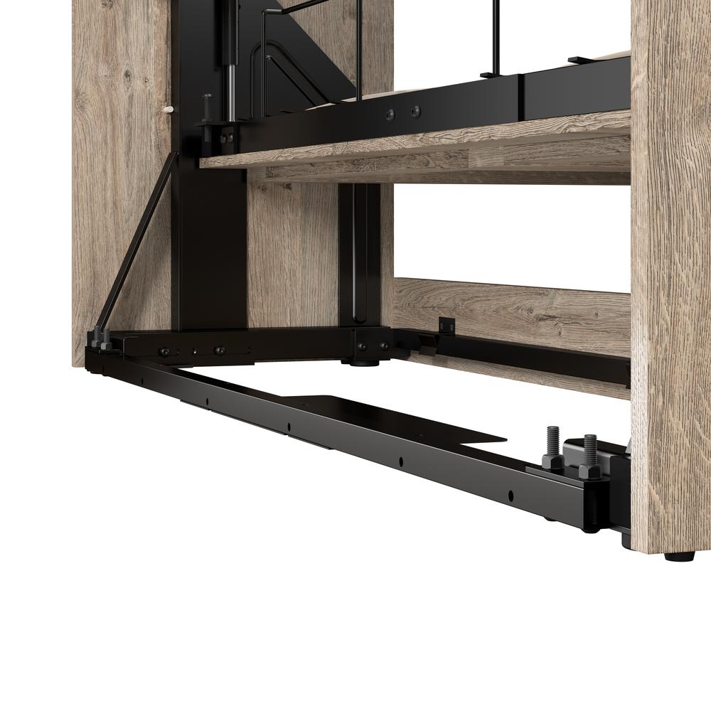Queen Murphy Shelving Unit, 90-inch Space-Saving Wall Bed for Multipurpose Room. Picture 12
