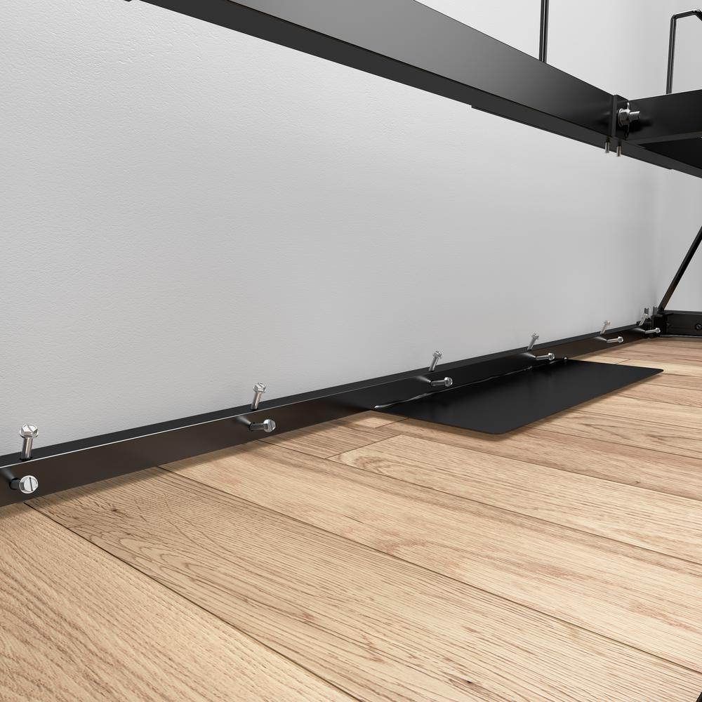 Queen Murphy Shelving Unit, 90-inch Space-Saving Wall Bed for Multipurpose Room. Picture 14