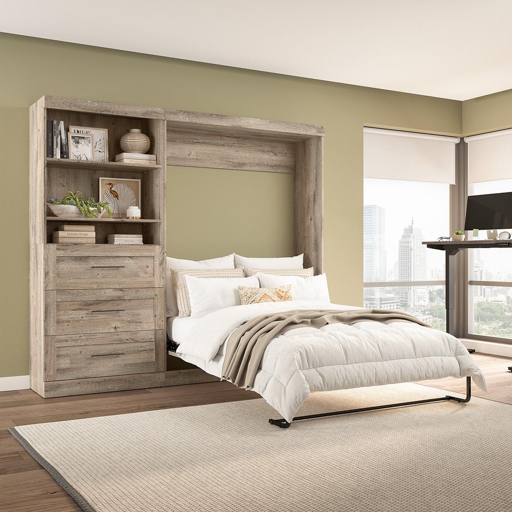 Murphy Unit with Drawers, 95-inch Space-Saving Wall Bed with Storage. Picture 5