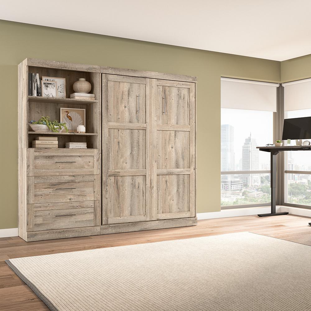 Murphy Unit with Drawers, 95-inch Space-Saving Wall Bed with Storage. Picture 6
