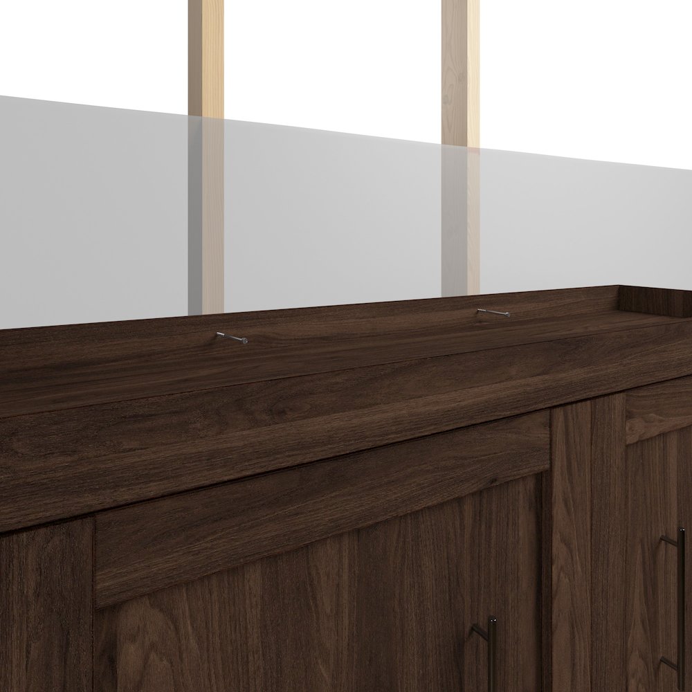 Pur Full Murphy Bed and 2 Shelving Units with Drawers (109W). Picture 6