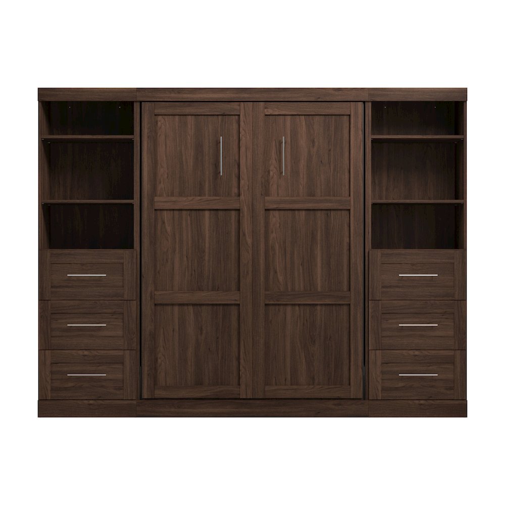Pur Full Murphy Bed and 2 Shelving Units with Drawers (109W). Picture 11