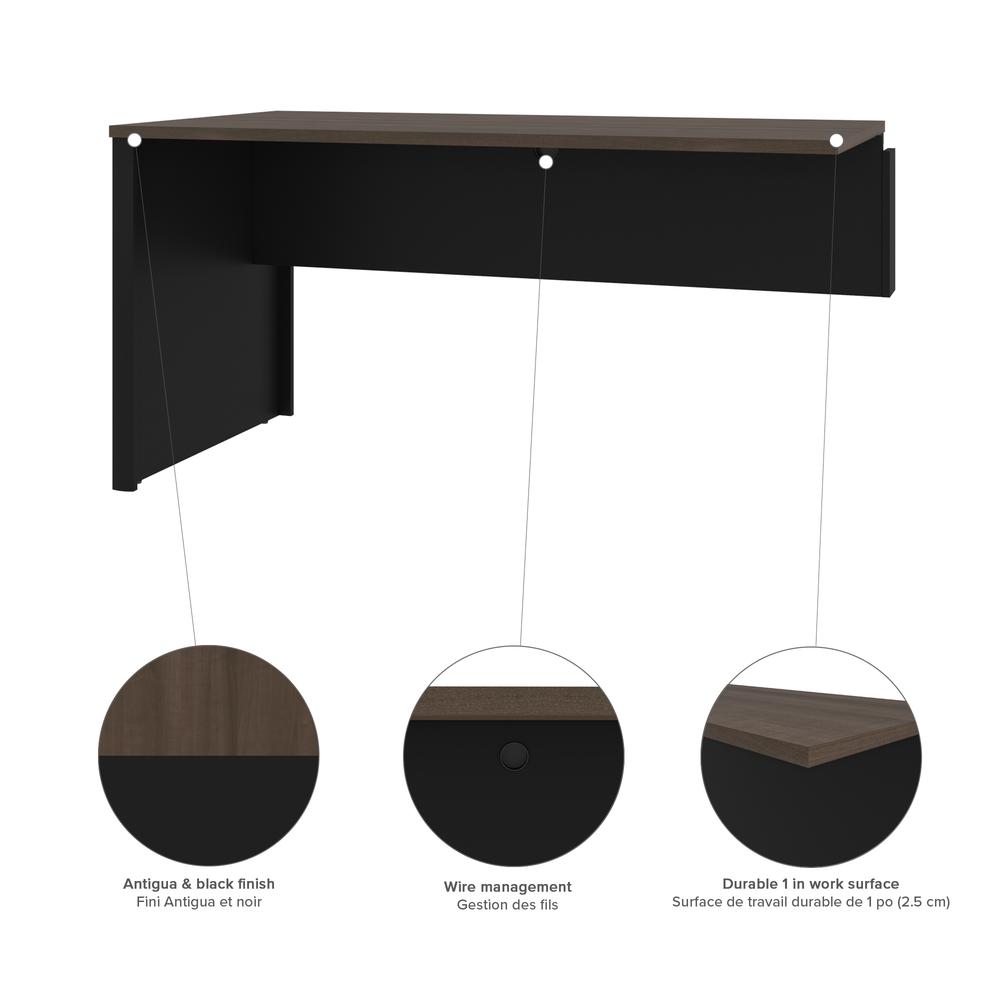72W L-Shaped Desk with Hutch and Lateral File Cabinet. Picture 7
