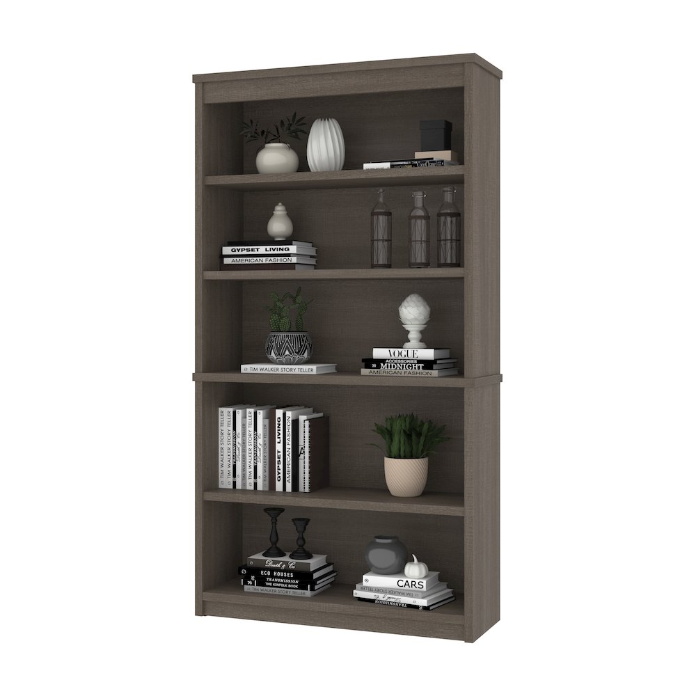 Bestar Universel 36W Bookcase in bark grey. Picture 2