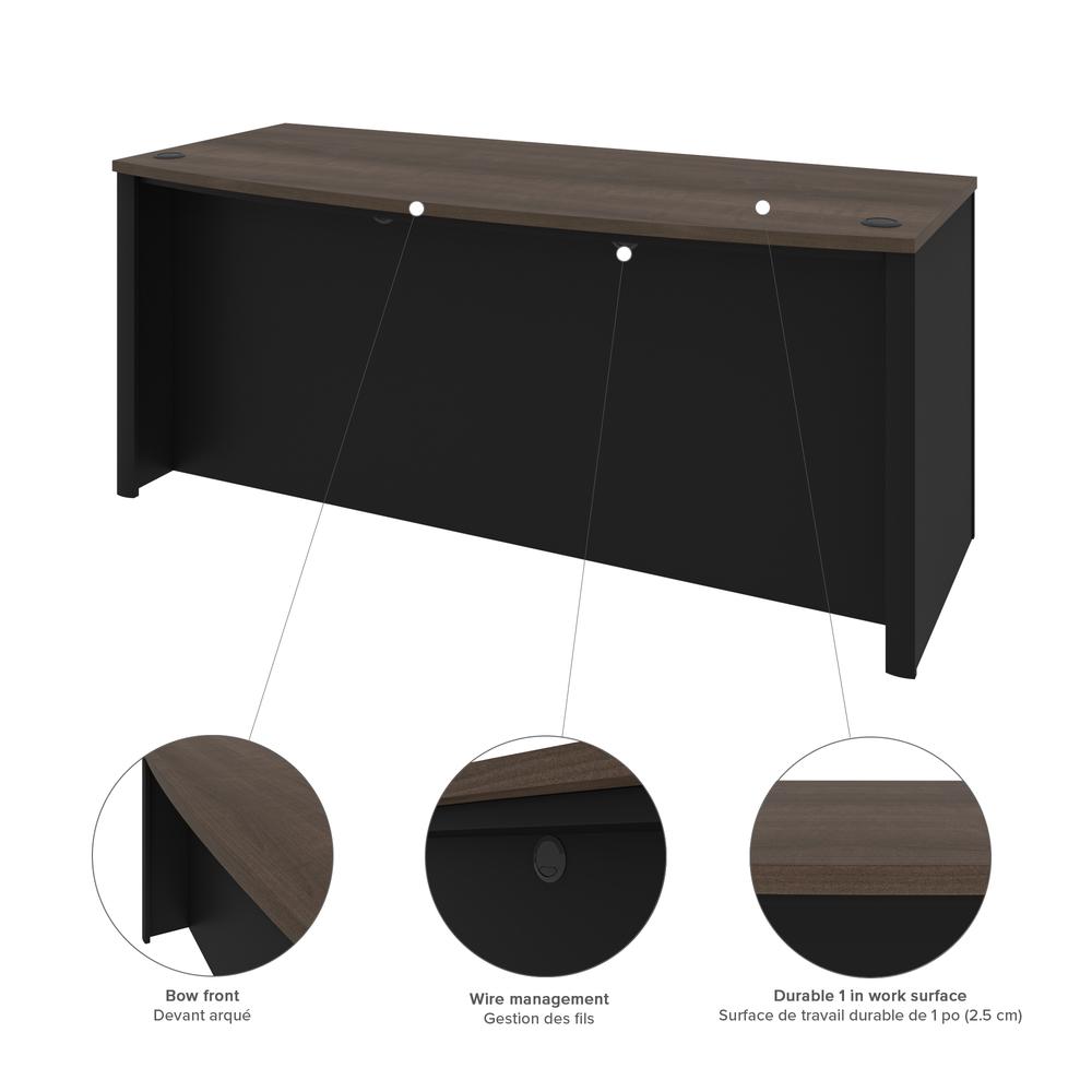 72W U-Shaped Executive Desk with Lateral File Cabinet and Hutch. Picture 6
