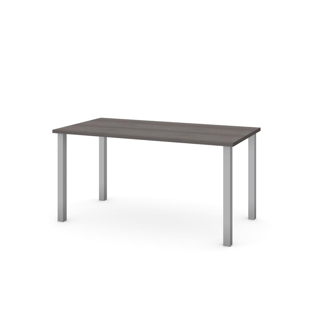 60W Table Desk with Square Metal Legs. Picture 1