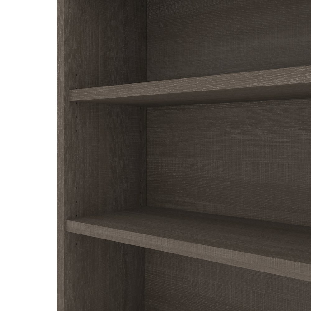 Bestar Universel 36W Bookcase in bark grey. Picture 11