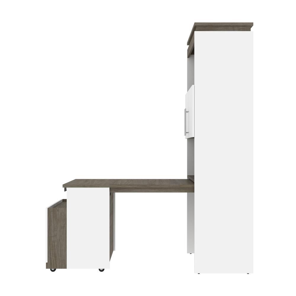 Orion 30W Tall Storage Cabinet with Doors and Fold-Out Desk. Picture 10