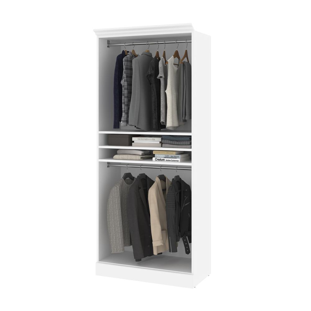 Versatile 36W Closet Organizer in White. Picture 11