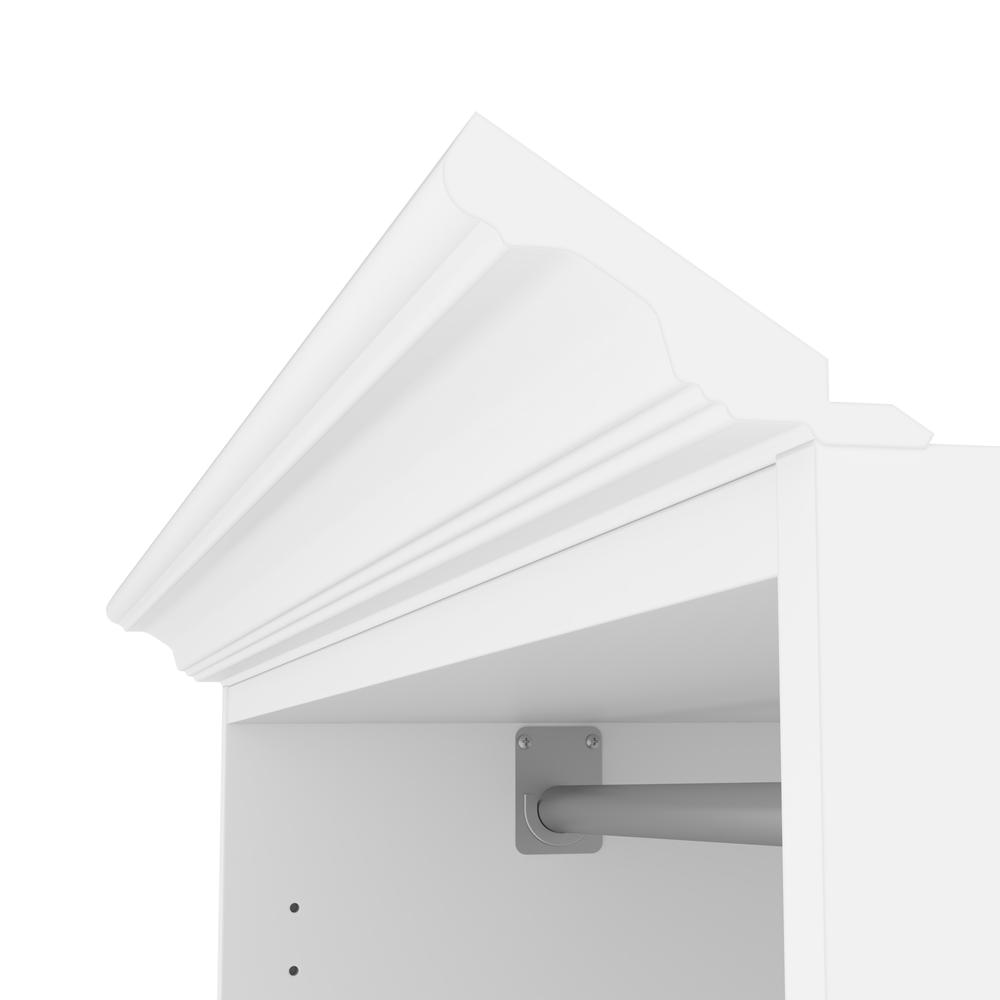 Versatile 36W Closet Organizer in White. Picture 12